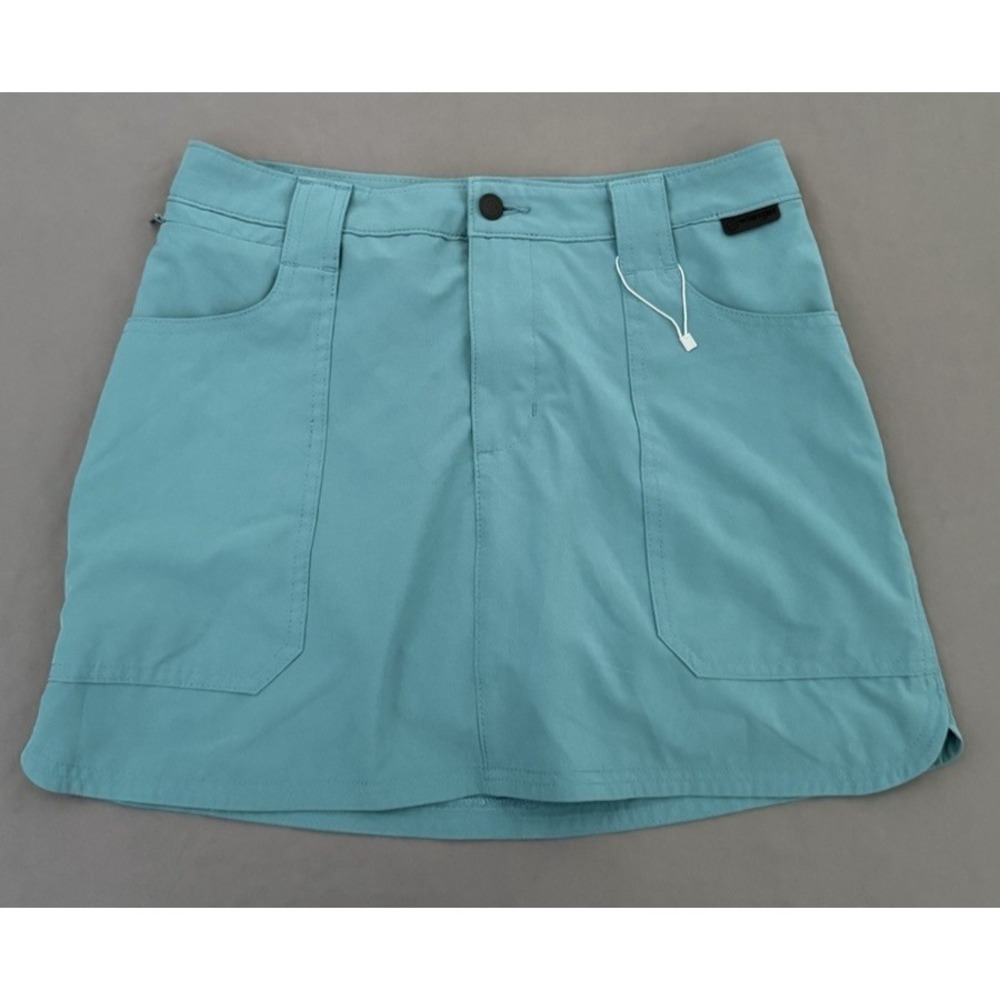 Wrangler All Terrain Gear Skort Skirt Womens Size‎ 8 Green Pockets Stretch New
